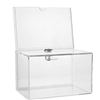 Image 3 : HML Acrylic Donation Box With Lock -  Clear **Style May Vary**
