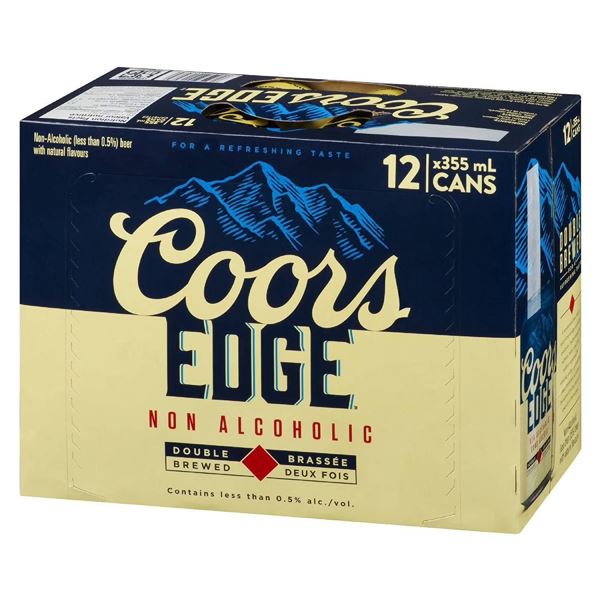 Coors Edge Non-Alcoholic Beer 12-Pack