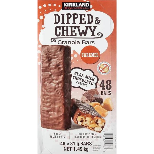 Kirkland Dipped & Chewy Granola Bars Caramel