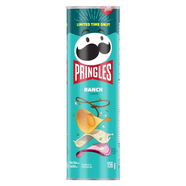 Pringles Ranch Flavor Potato Crisps 156g