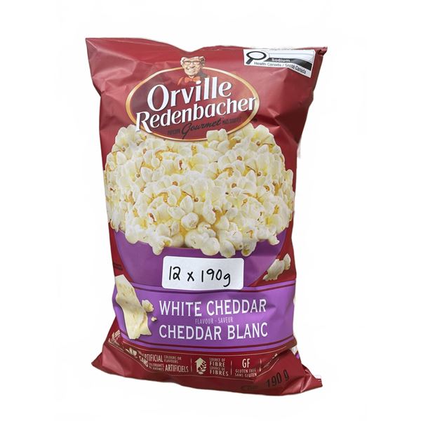 Orville Redenbacher White Cheddar Popcorn 12x