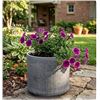 Image 1 : Rivet Dark Grey Stoneware Planter