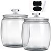 Image 1 : BLROVRO 1 Gallon Glass Jars Set of 2
