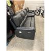 Image 3 : Black Leather Power Reclining Sofa Set