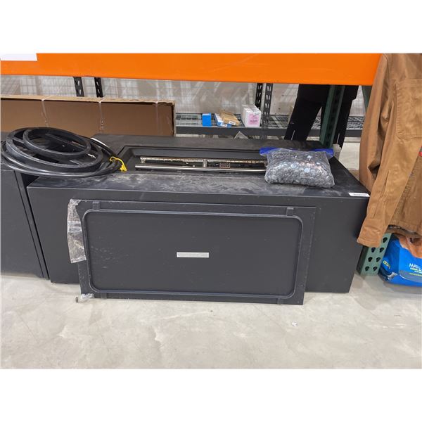 Outdoor kitchen gas grill island module