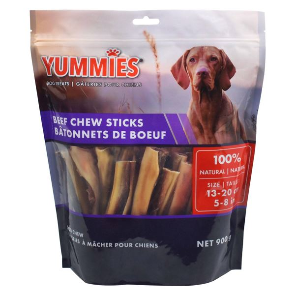 Yummies Beef Chew Sticks Dog Treats 900g