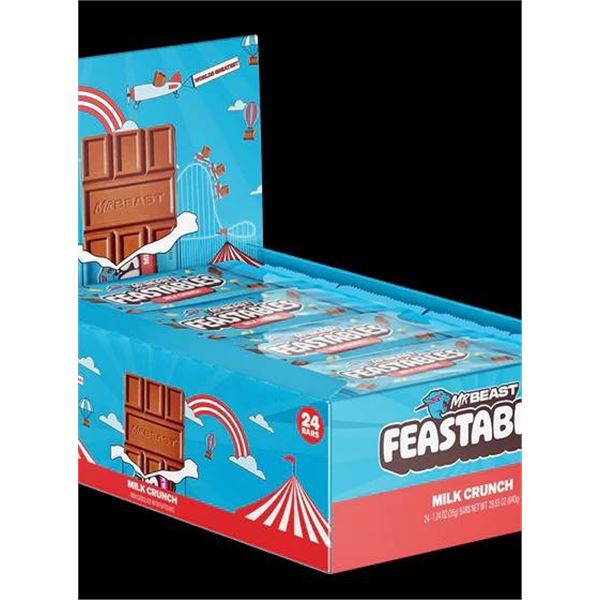 Lot of 2 - 10 x 60g World's Best Chocolate Milk Crunch Bars