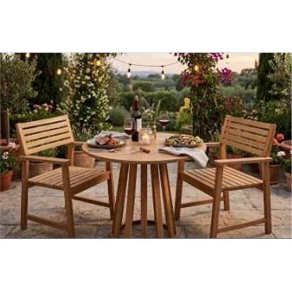 Bali Bistro Set 3-Piece Outdoor Furniture