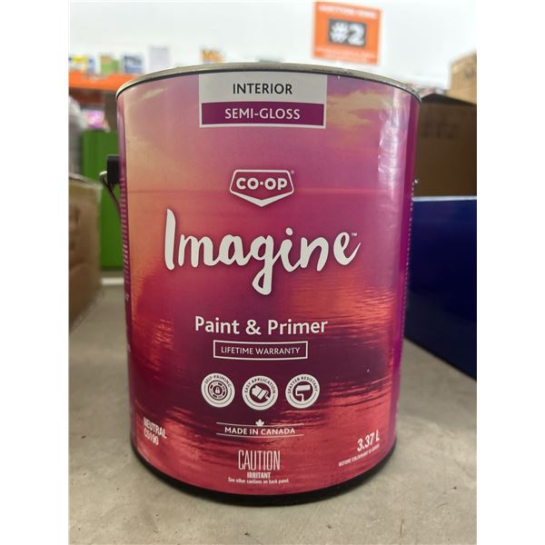Co-op Imagine Interior Semi-Gloss Paint 3.37L