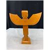 Image 2 : Vintage West Coast Native Hand Carved 12" Tall Totem Pole