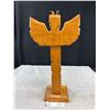 Image 2 : Vintage West Coast Native Hand Carved 14" Tall Totem Pole