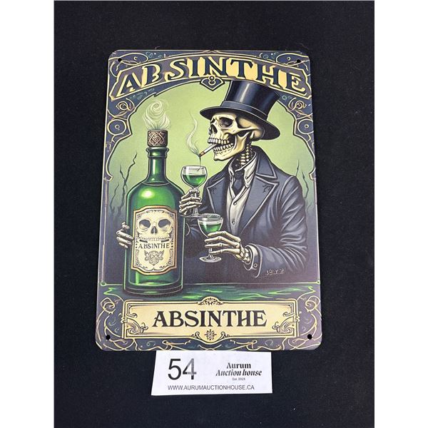 5.5 x 8" Vintage Style Absinthe Reproduction Tin Sign