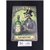 Image 1 : 5.5 x 8" Vintage Style Absinthe Reproduction Tin Sign