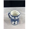 Image 8 : Vintage Wedgewood Jasperware Lot Teapot, Trinket Box, and Jug