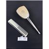 Image 1 : Antique Silver Brush + Comb Unmarked