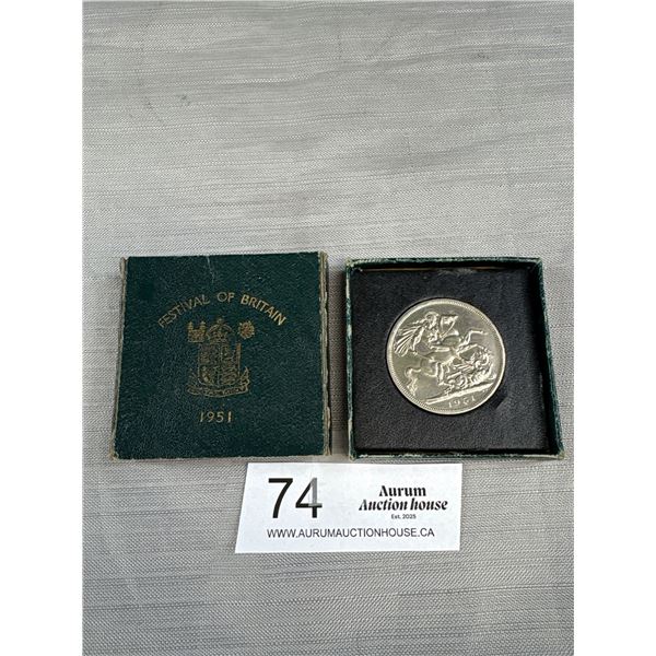 1951 Festival of Britain Silver Coin