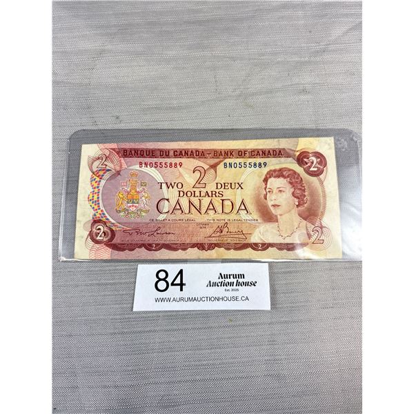 Off Center Canada $2 Bank Note