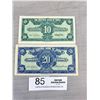 Image 1 : Central Bank of China Bank Notes x2 Mint