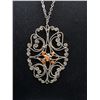 Image 2 : Antique Silver + Coral Necklace Lovely!
