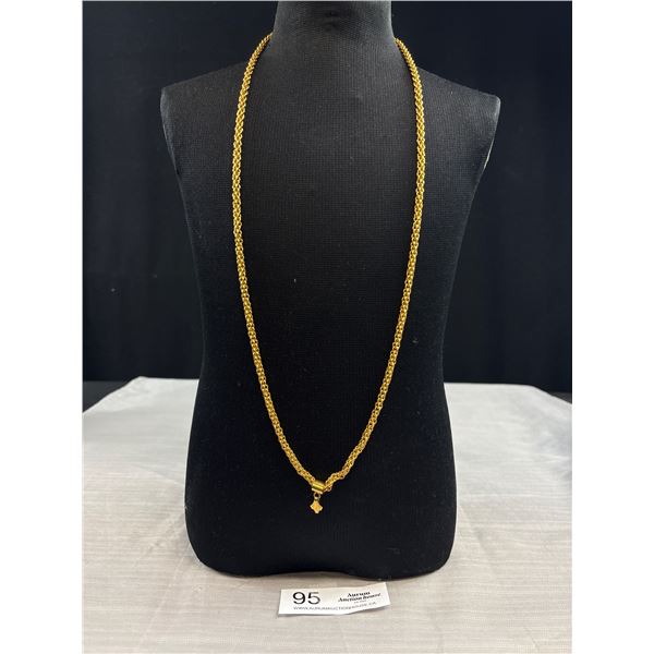 Designer Signed Fiachi Firenze Italy Gold Necklace