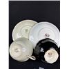 Image 10 : Lot of 6 Vintage Bone China Teacups + Saucers, No Chips or Cracks, Aynsley, Royal Doulton, etc