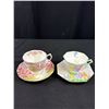 Image 6 : Lot of 6 Vintage Bone China Teacups + Saucers, No Chips or Cracks, Aynsley, Royal Doulton, etc
