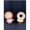 Image 8 : Lot of 6 Vintage Bone China Teacups + Saucers, No Chips or Cracks, Aynsley, Royal Doulton, etc