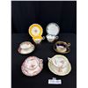 Image 2 : Lot of 6 Vintage Bone China Teacups + Saucers, No Chips or Cracks, All Aynsley