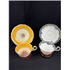 Image 3 : Lot of 6 Vintage Bone China Teacups + Saucers, No Chips or Cracks, All Aynsley