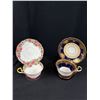 Image 6 : Lot of 6 Vintage Bone China Teacups + Saucers, No Chips or Cracks, All Aynsley