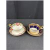 Image 7 : Lot of 6 Vintage Bone China Teacups + Saucers, No Chips or Cracks, All Aynsley