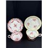 Image 9 : Lot of 6 Vintage Bone China Teacups + Saucers, No Chips or Cracks, All Aynsley