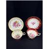 Image 2 : Lot of 6 Vintage Bone China Teacups + Saucers, No Chips or Cracks, 5 Aynsley + 1 Paragon