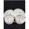 Image 4 : Lot of 6 Vintage Bone China Teacups + Saucers, No Chips or Cracks, 5 Aynsley + 1 Paragon