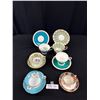 Image 1 : Lot of 6 Vintage Bone China Teacups + Saucers, No Chips or Cracks, Aynsley, Paragon, etc