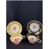 Image 2 : Lot of 6 Vintage Bone China Teacups + Saucers, No Chips or Cracks, Aynsley, Paragon, etc