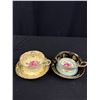 Image 3 : Lot of 6 Vintage Bone China Teacups + Saucers, No Chips or Cracks, Aynsley, Paragon, etc