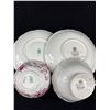 Image 10 : Lot of 6 Vintage Bone China Teacups + Saucers, No Chips or Cracks, Aynsley, Paragon, etc
