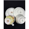 Image 7 : Lot of 6 Vintage Bone China Teacups + Saucers, No Chips or Cracks, Aynsley, Paragon, etc