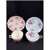 Image 8 : Lot of 6 Vintage Bone China Teacups + Saucers, No Chips or Cracks, Aynsley, Paragon, etc