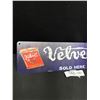 Image 2 : 4" x 16" Velvet Pipe Tobbaco Vintage Style Reproduction Tin Sign