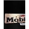 Image 2 : 4" x 16" Mobiloil Vintage Style Reproduction Tin Sign