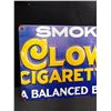 Image 3 : 8" x 12" Clown Cigarettes Vintage Style Reproduction Tin Sign