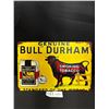 Image 1 : 8" x 12" Bull Durham Smoking Tobacco Vintage Style Reproduction Tin Sign