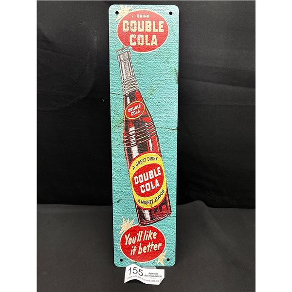 4" x 16" Double Cola Vintage Style Reproduction Sign