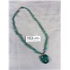 Image 2 : Genuine Large Heavy Antique Turqouise Necklace Beauty!