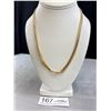 Image 2 : Vintage Solid Quality Snack Link Gold Necklace