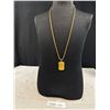 Image 1 : Quality Solid Chain  + Pendant Gold Plate C.1980s