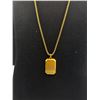Image 2 : Quality Solid Chain  + Pendant Gold Plate C.1980s