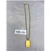 Image 4 : Quality Solid Chain  + Pendant Gold Plate C.1980s